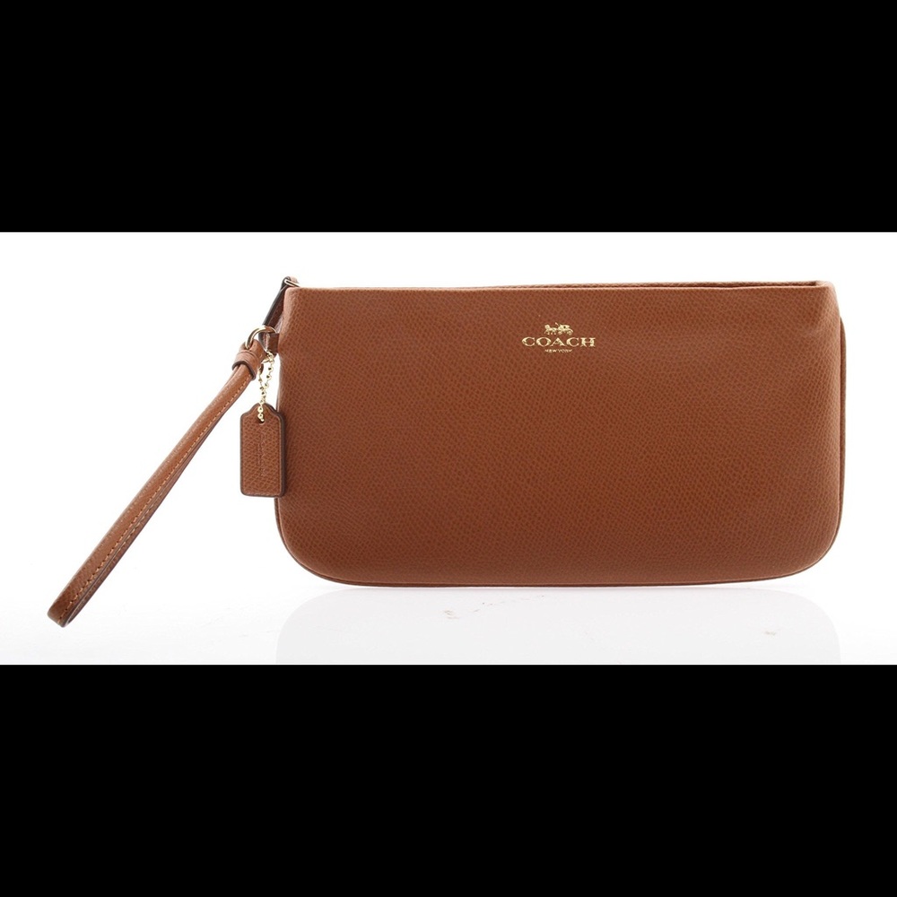 Coach Crossgrain Wristlet Large